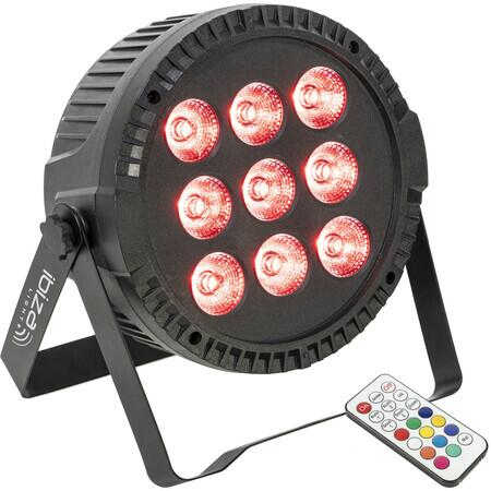 LED Par lámpák - Ibiza Light - Thin PAR 9X6W RGBW