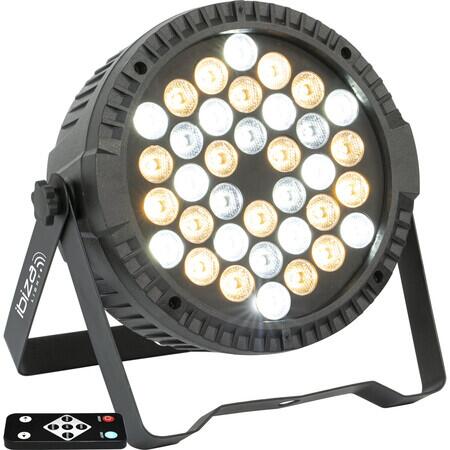 LED Par lámpák - Ibiza Light - ThinPAR 36x1 White