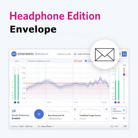Zeneszerkesztő szoftverek - Sonarworks - Reference 4 Headphone envelope