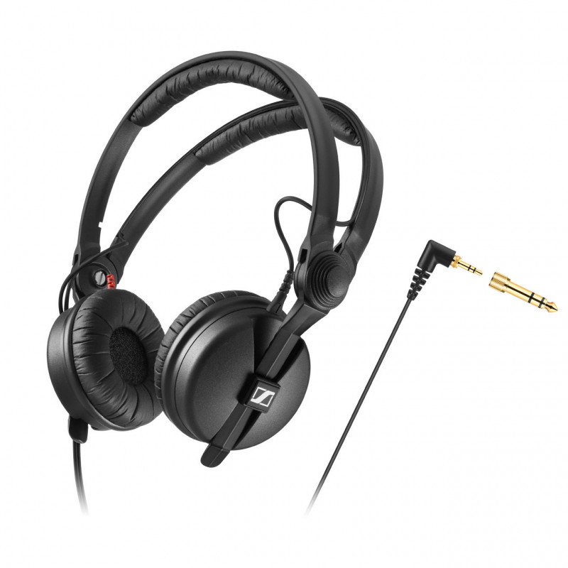 Sennheiser HD 25 fejhallgató szétnyitható fejpánttal és egyoldalas kábelezéssel