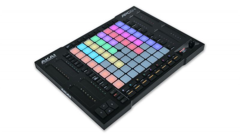 Akai APC64 kontroller 64 RGB paddal, nyolc érintőcsíkkal és színes kijelzővel